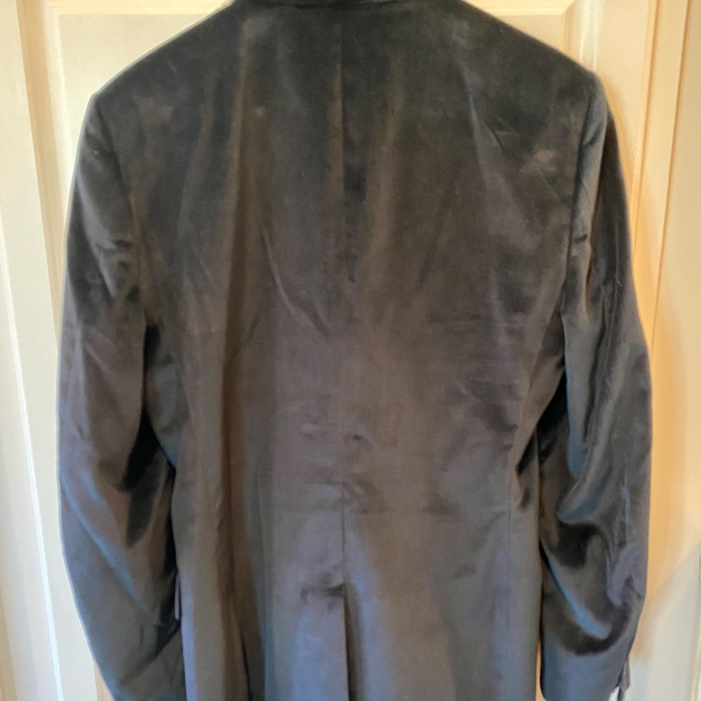 Marc Jacobs Mens Midnight Blue Velvet Suit - Picture 3 of 7